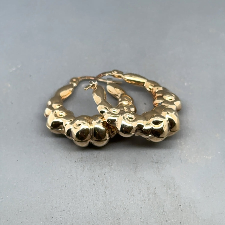 9ct Yellow Gold Hoop Earrings