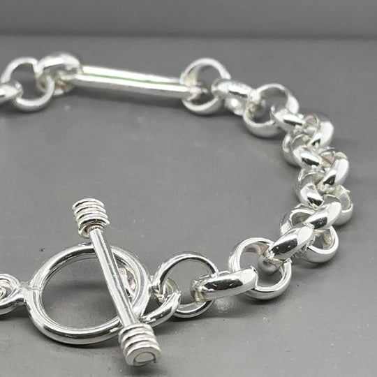 Sterling Silver Belcher Link Bracelet NEW!