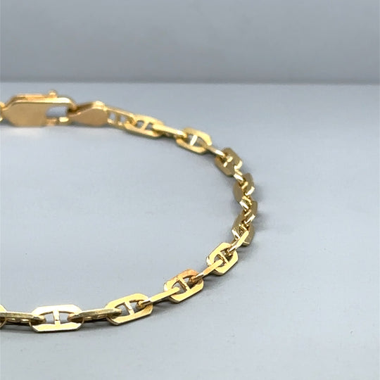 18ct Yellow Gold Marine Link Bracelet