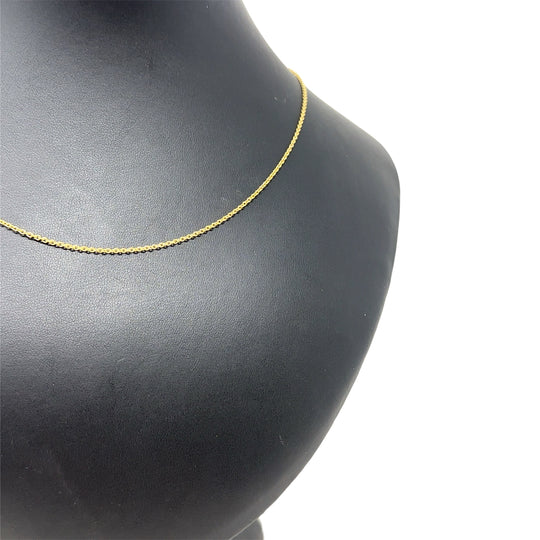 9ct Yellow Gold Fine Chain (18")