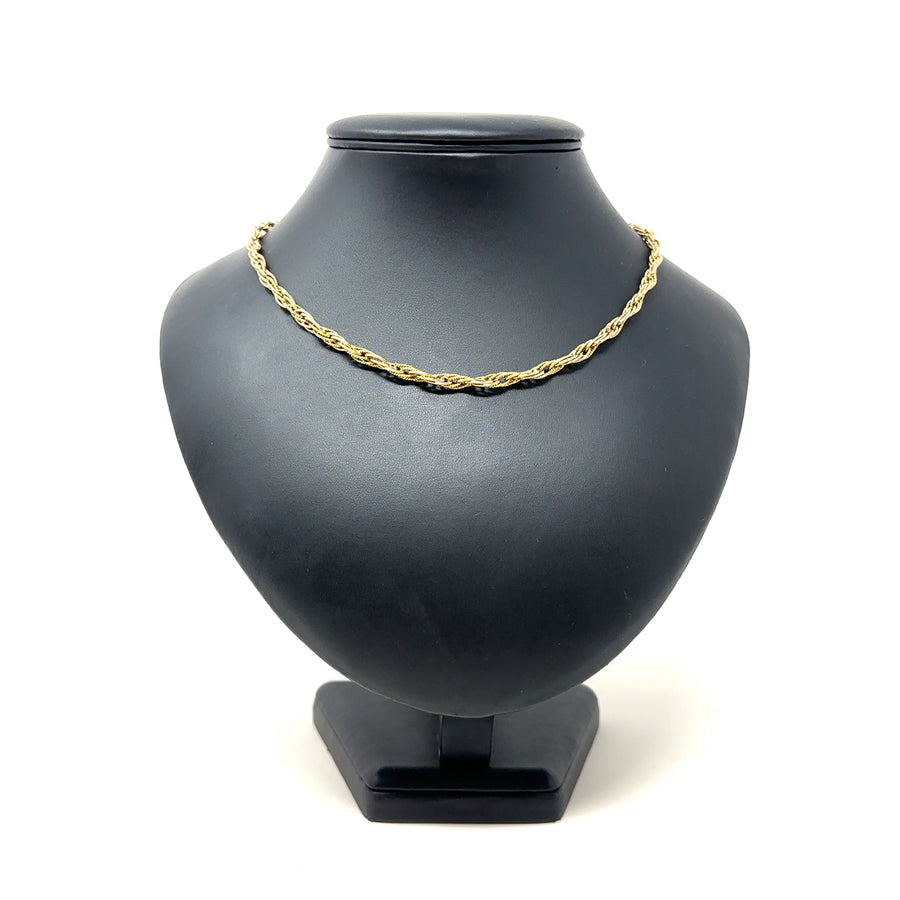 9ct Yellow Gold Fancy Link Chain (18")