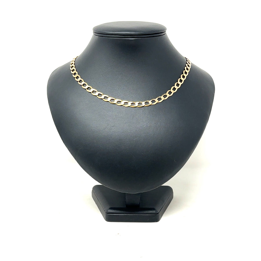 9ct Yellow Gold Curb Chain (19")