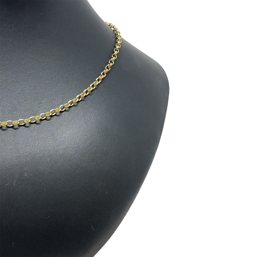 9ct Yellow Gold Belcher Chain (18")