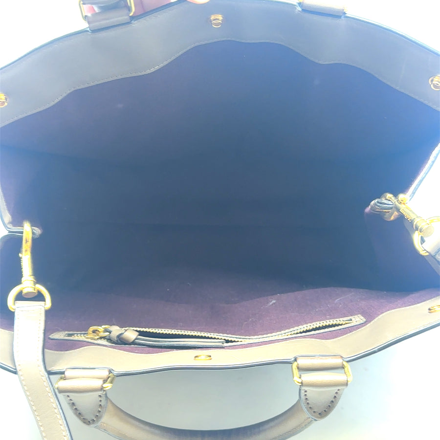Pre-Owned Leather Dark Beige Marylebone Tote Bag