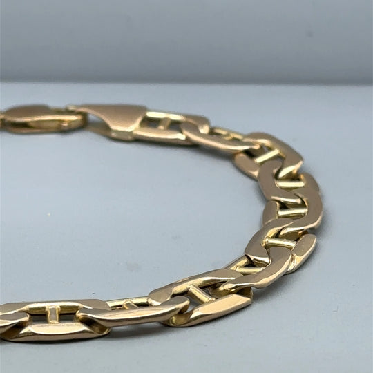 9ct Yellow Gold Figaro Bracelet