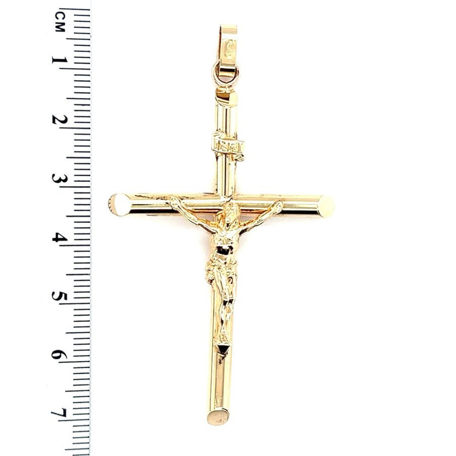 9ct Yellow Gold Crucifix Pendant