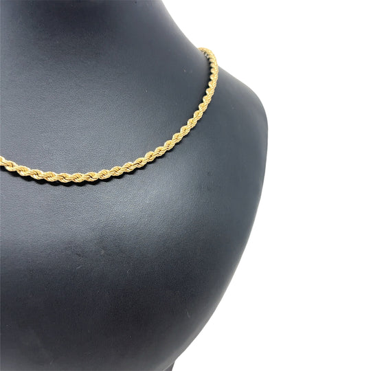 9ct Yellow Gold Twist Chain (20")