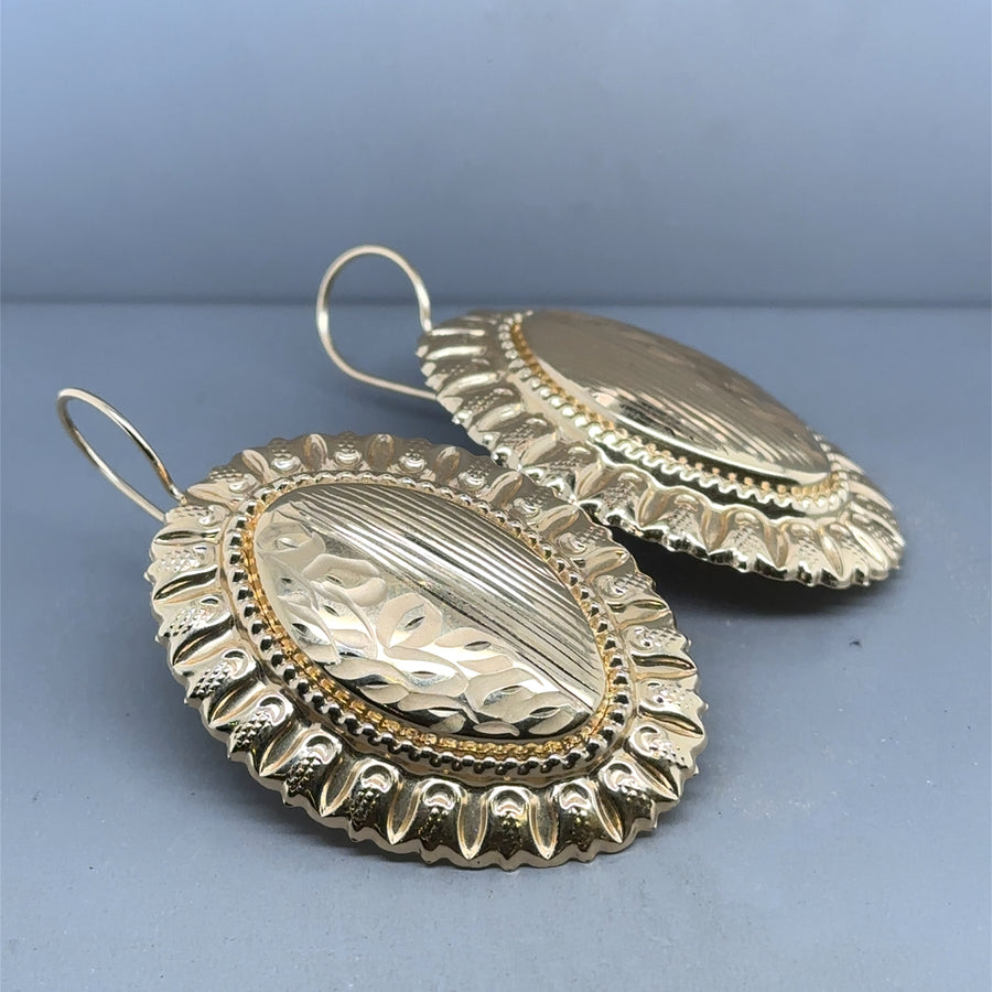 14ct Yellow Gold Fancy Earrings NEW!