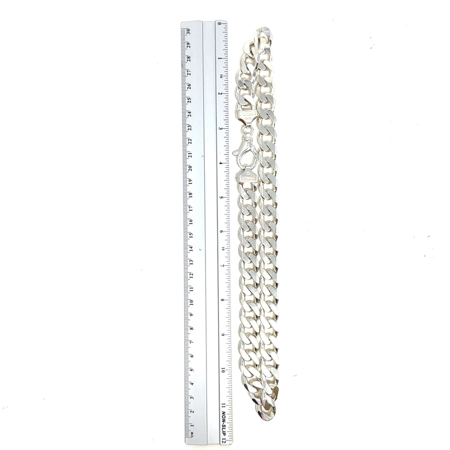Sterling Silver Heavy Curb Chain (23")