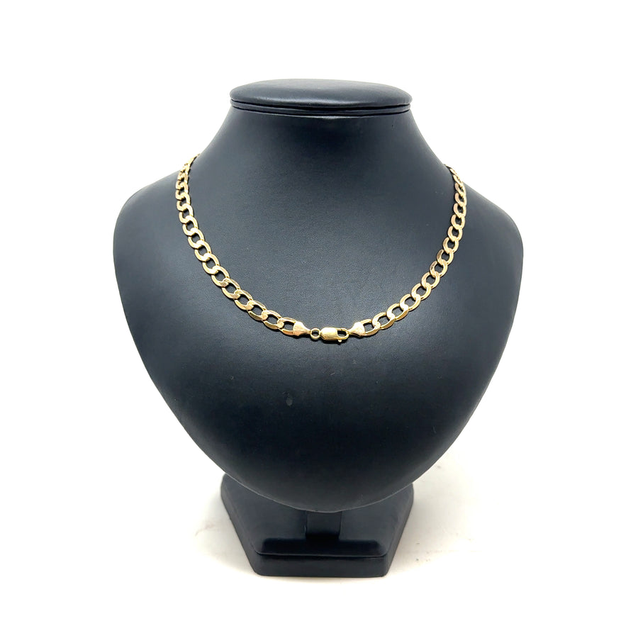 9ct Yellow Gold Curb Chain (21")
