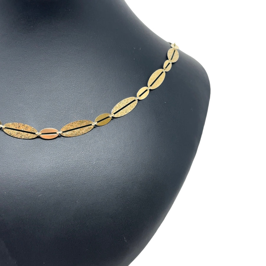 14ct Yellow Gold Fancy Necklace (22") NEW!