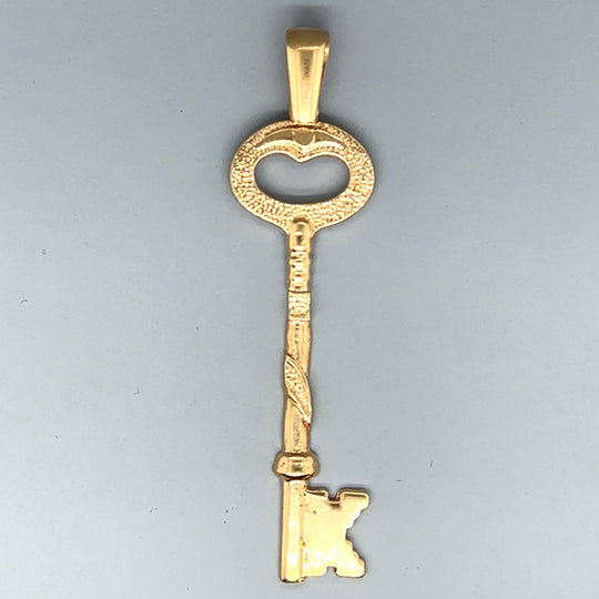 9ct Yellow Gold Key Pendant