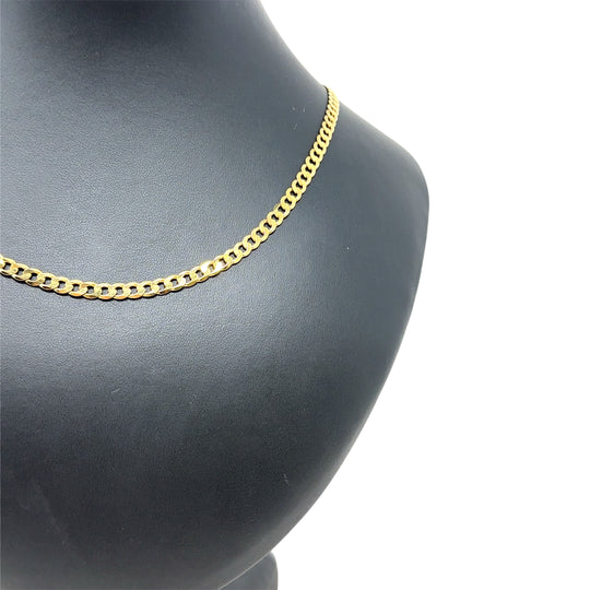 9ct Yellow Gold Curb Chain (22")