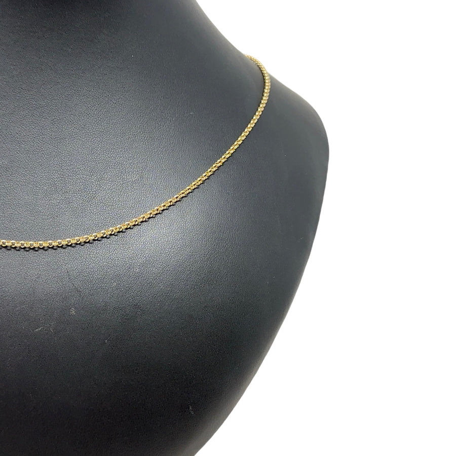 9ct Yellow Gold Fine Belcher Chain (30")