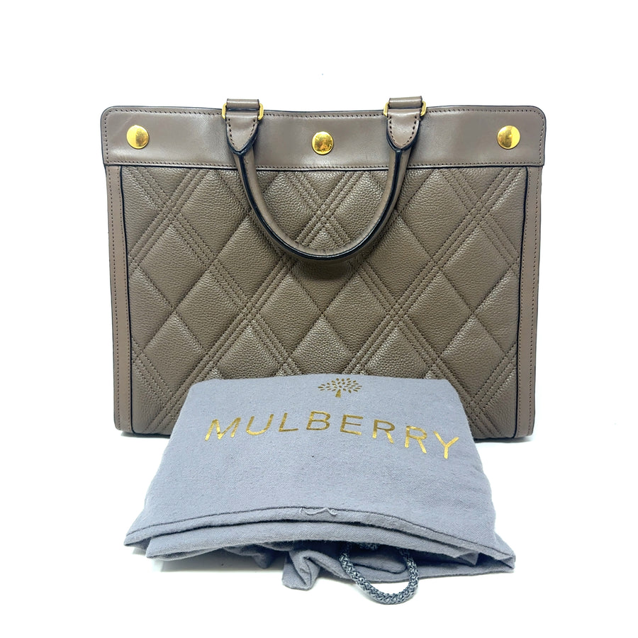 Pre-Owned Leather Dark Beige Marylebone Tote Bag