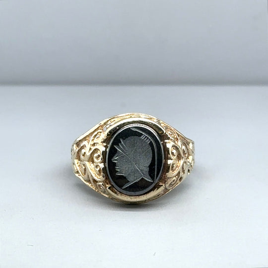 9ct Yellow Gold Intaglio Ring - Size S