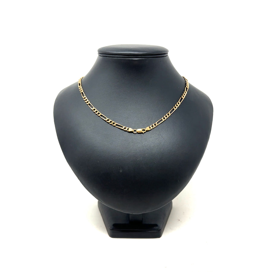 9ct Yellow Gold Figaro Chain (19")