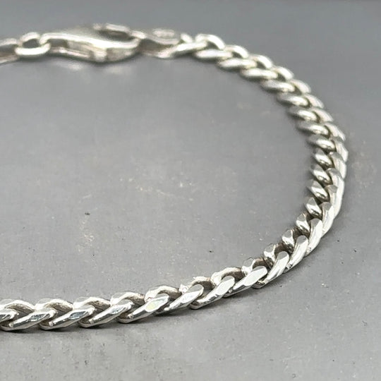 Sterling Silver Curb Bracelet