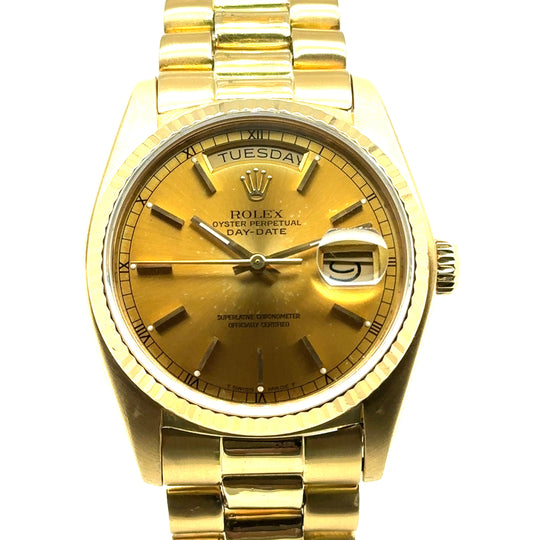 Pre-Owned 18ct Yellow Gold Day-Date Rolex (Gents)