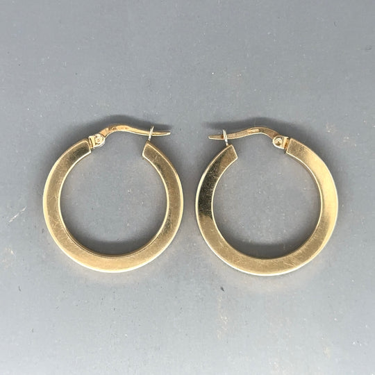 9ct Yellow Gold Hoop Earrings