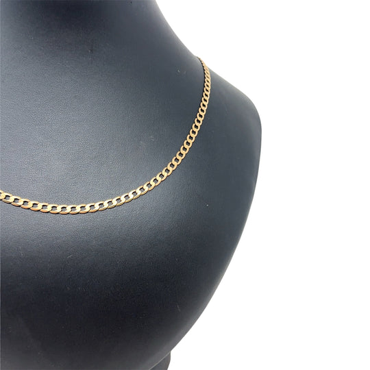 9ct Yellow Gold Curb Chain (25”)