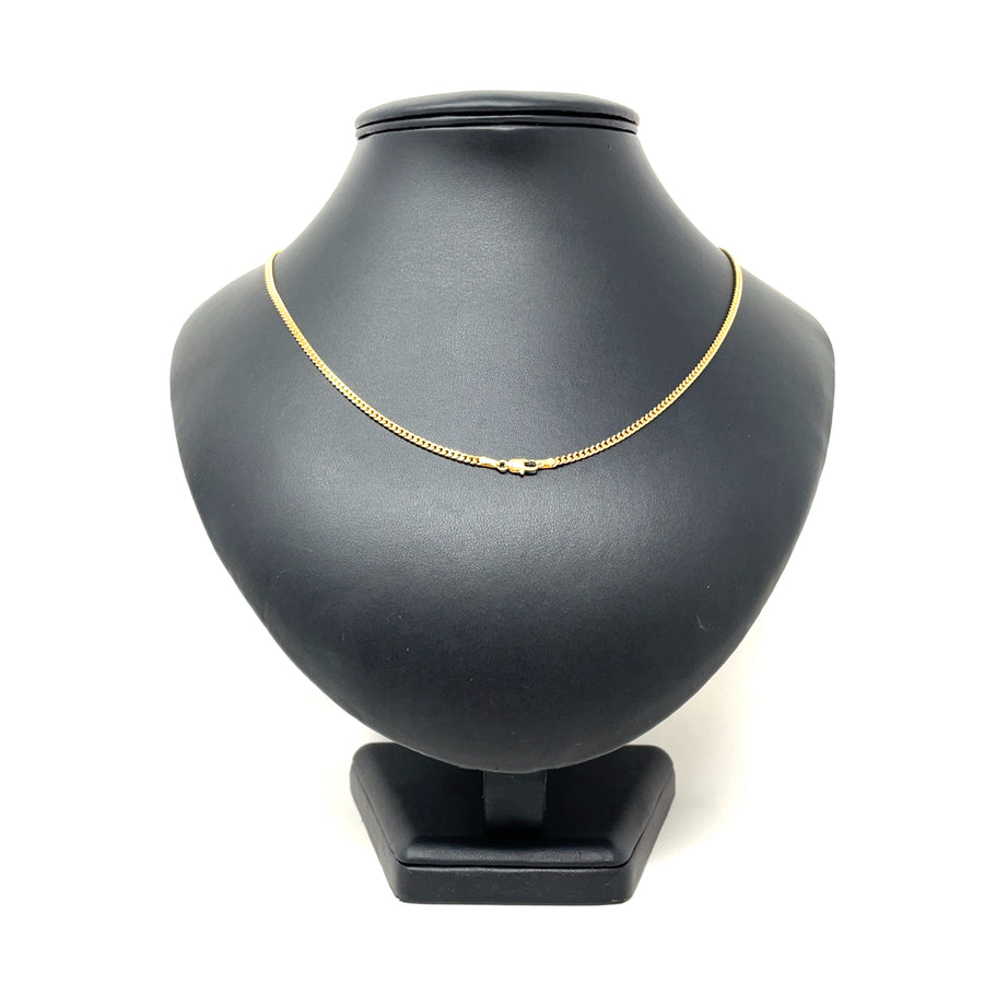 9ct Yellow Gold Fine Curb Chain (20")