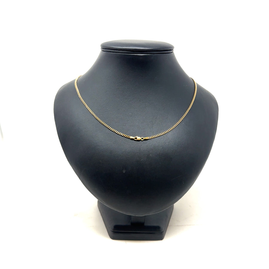 9ct Yellow Gold Curb Chain (21")