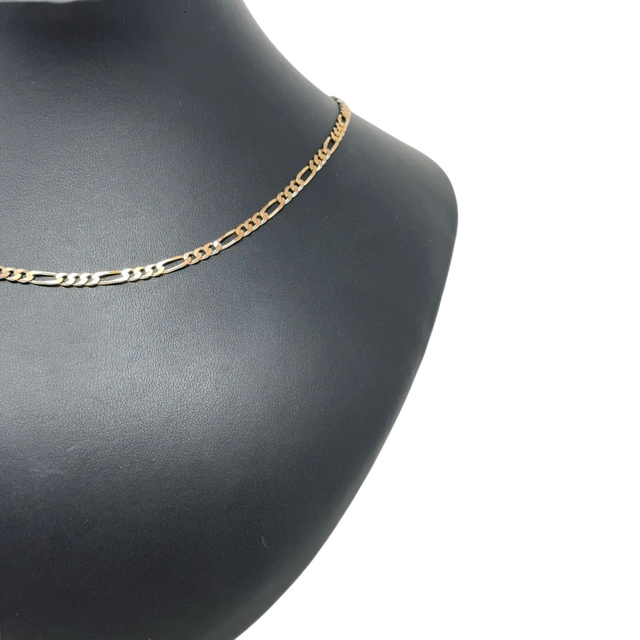 9ct Yellow Gold Figaro Chain (18")