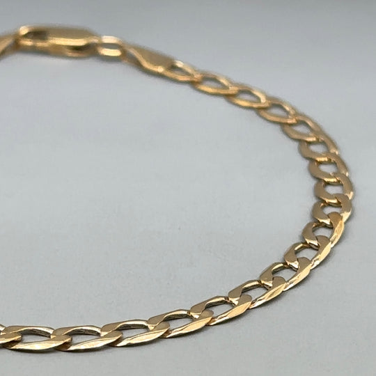 9ct Yellow Gold Curb Bracelet