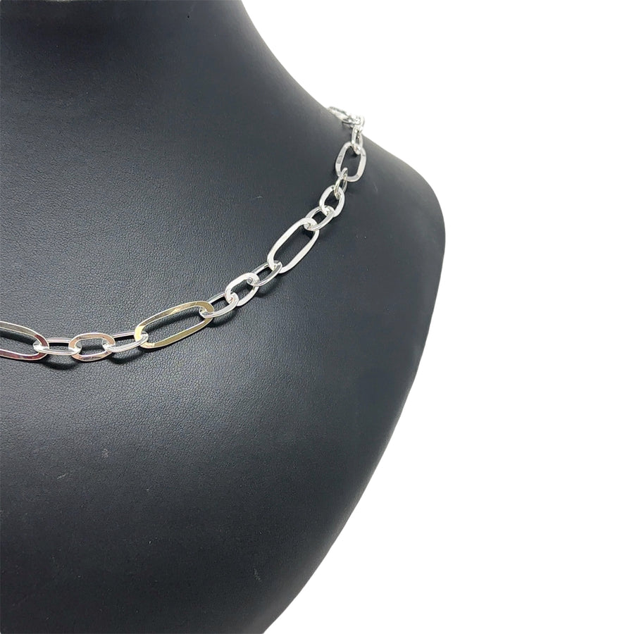 Sterling Silver Open Link Necklace (20") NEW!