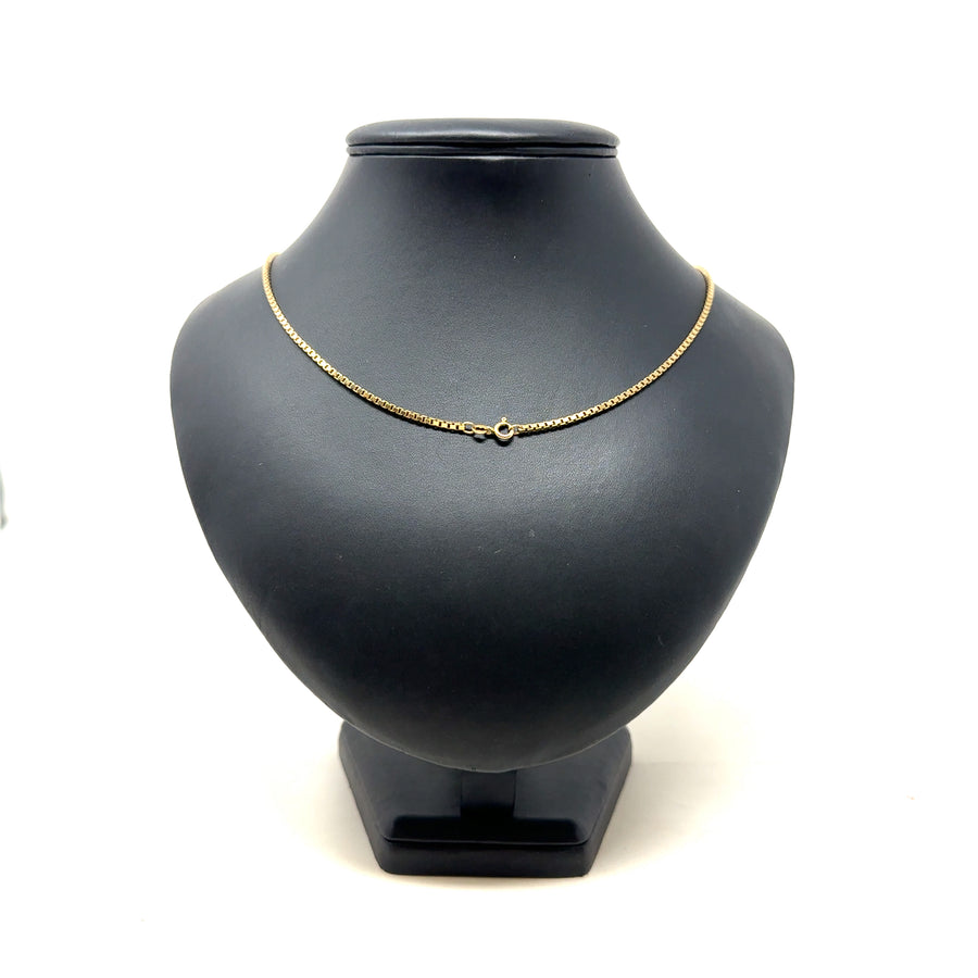 9ct Yellow Gold Box Chain (23")