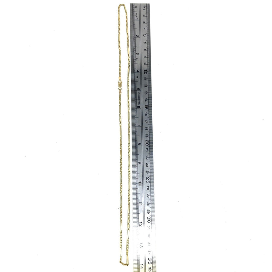 9ct Yellow Gold Fancy Link Chain (28")