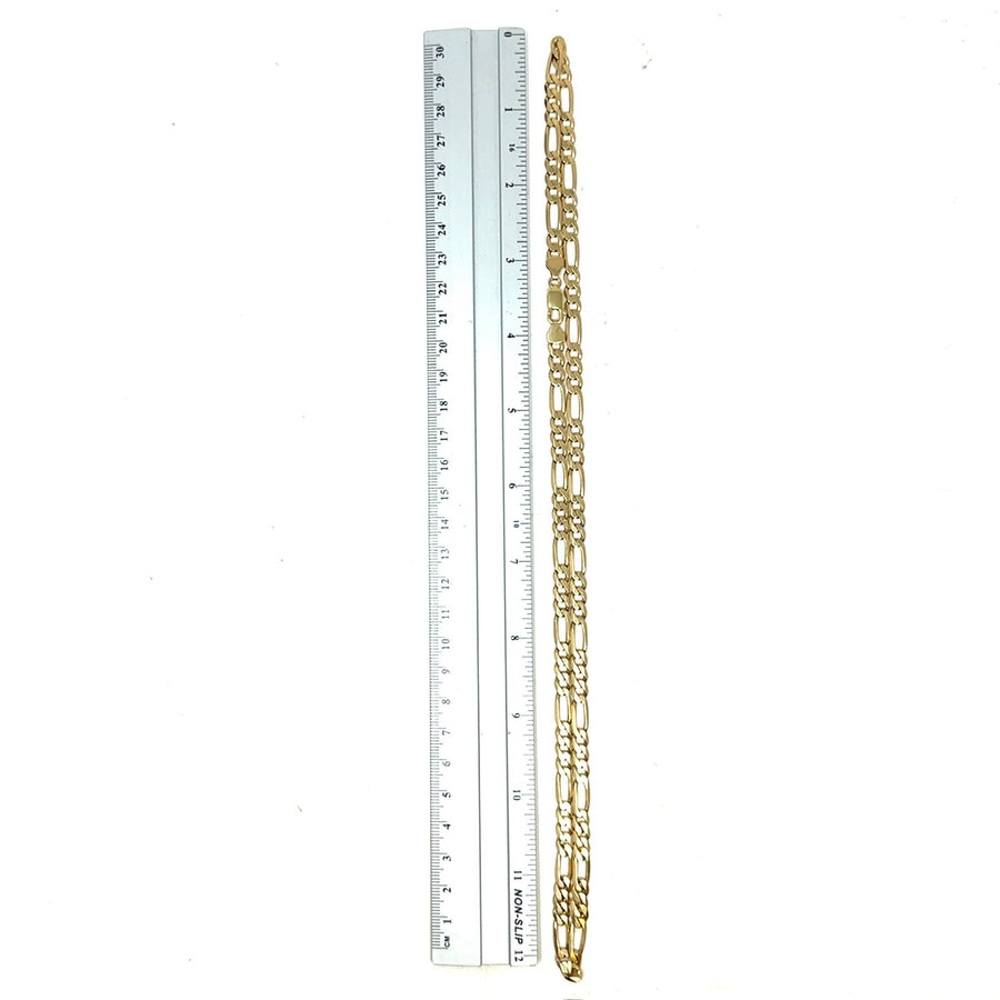 9ct Yellow Gold Figaro Chain (24")