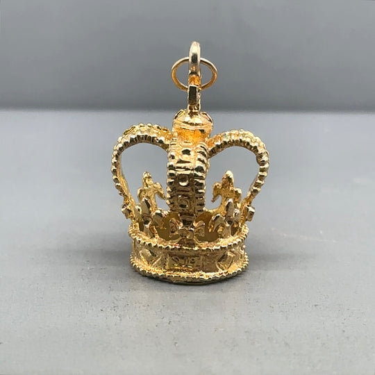 9ct Yellow Gold Crown Pendant