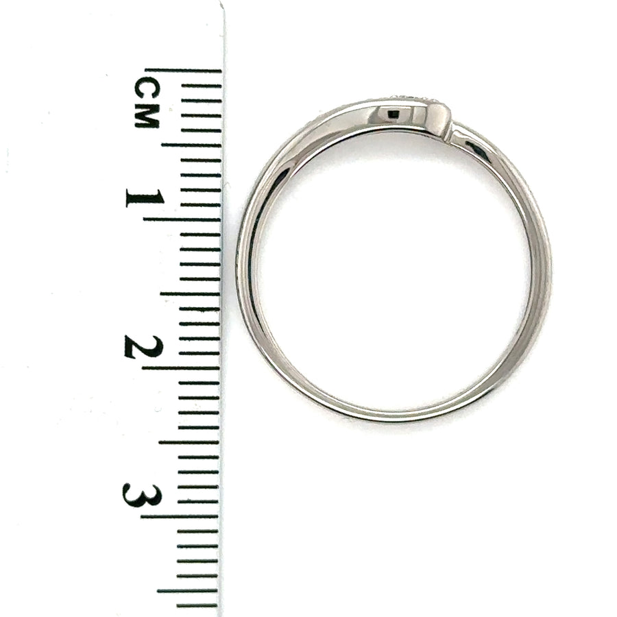 9ct White Gold Diamond Ring Set (c. 0.40 - 0.45ct) - Size Q