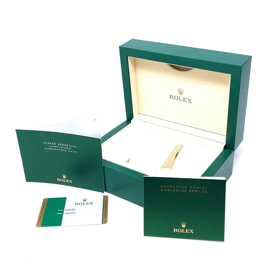 Pre-Owned Bi-Colour Stainless Steel and 18ct Yellow Gold Submariner Rolex (Gents)