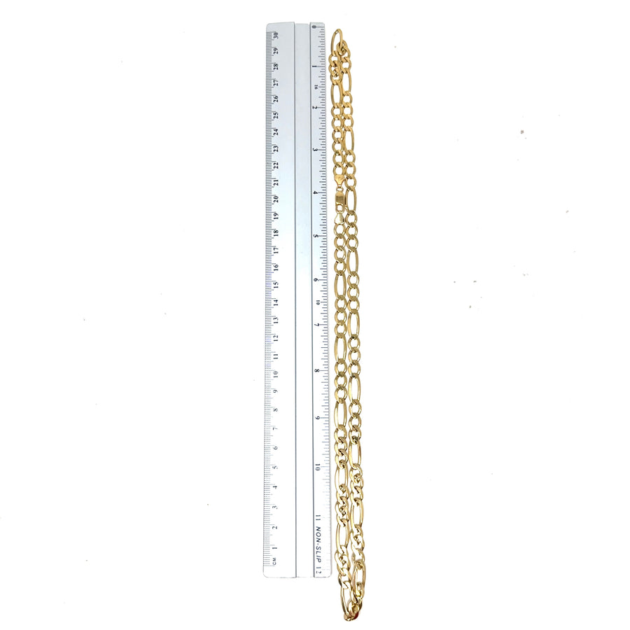 9ct Yellow Gold Figaro Chain (28")