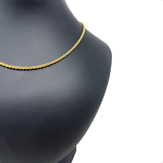 18ct Yellow Gold Twist Chain (30”) NEW!