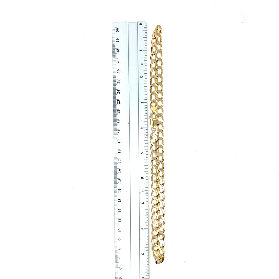 9ct Yellow Gold Curb Chain (19")