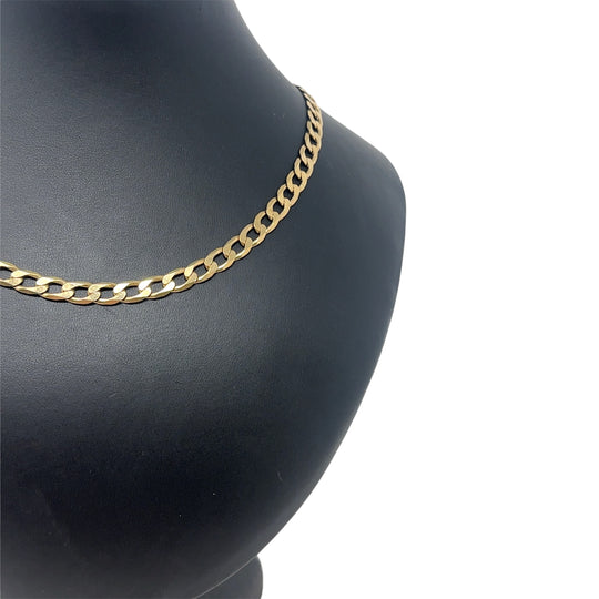 9ct Yellow Gold Curb Chain (20")