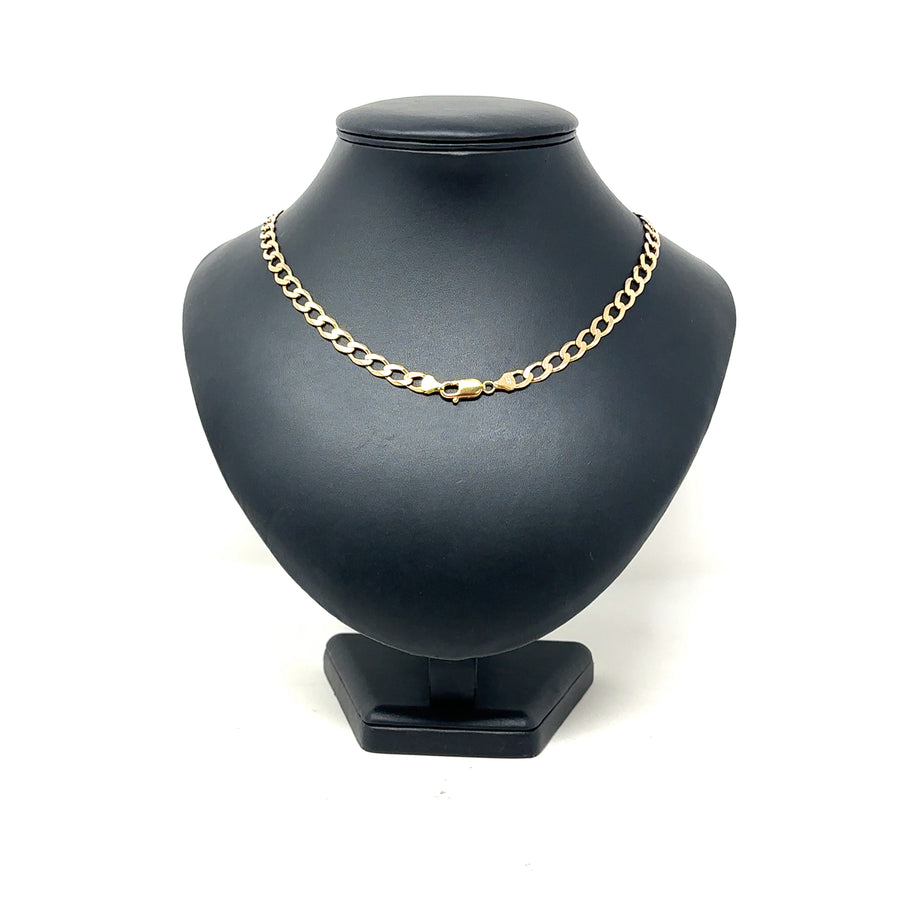 9ct Yellow Gold Curb Chain (19")