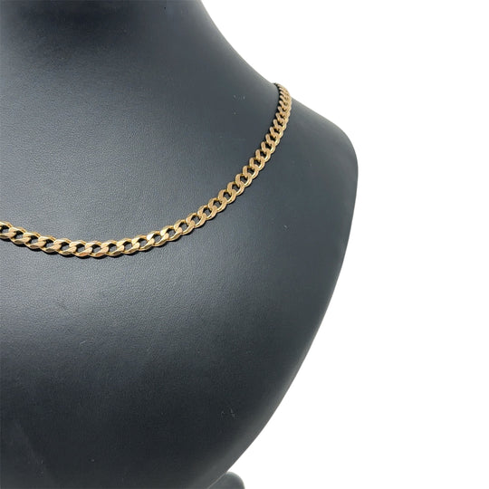 9ct Yellow Gold Curb Chain (23")