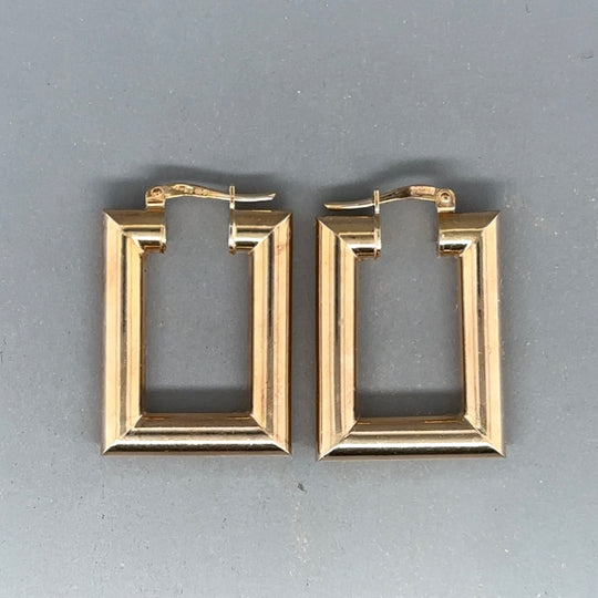 9ct Yellow Gold Hoop Earrings