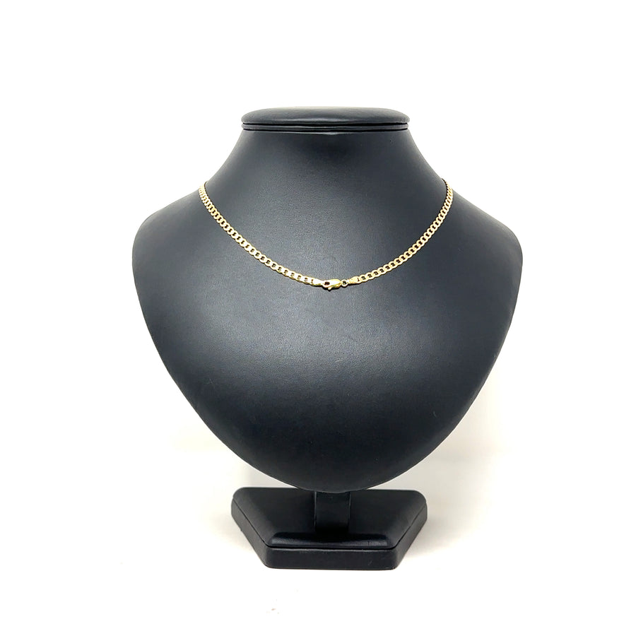 9ct Yellow Gold Curb Chain (18")