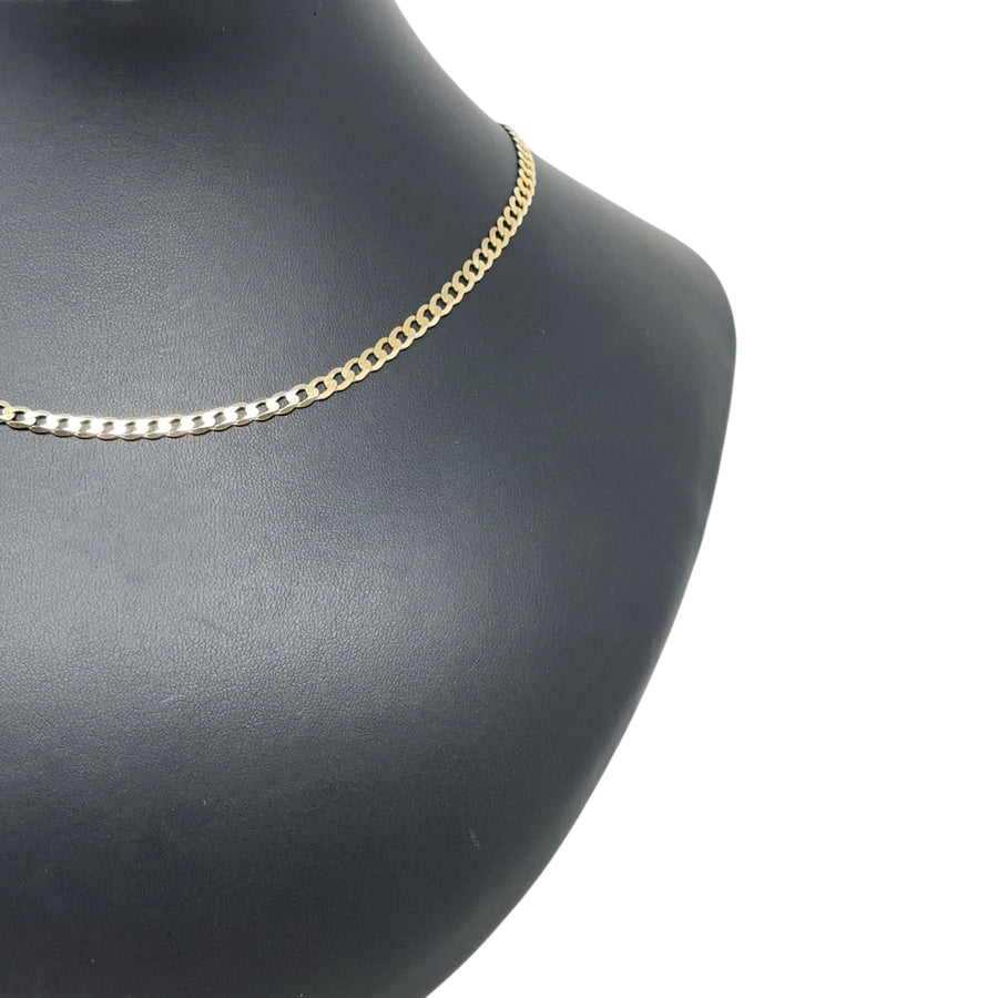 9ct Yellow Gold Curb Chain (18")