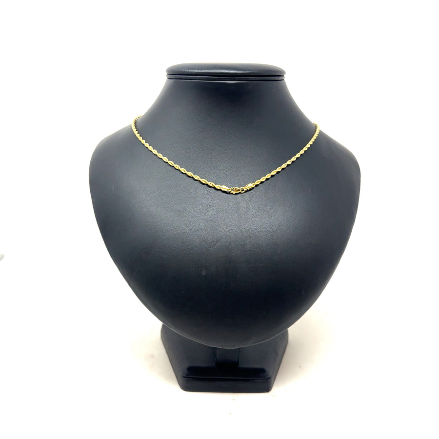 9ct Yellow Gold Twist Chain (36")