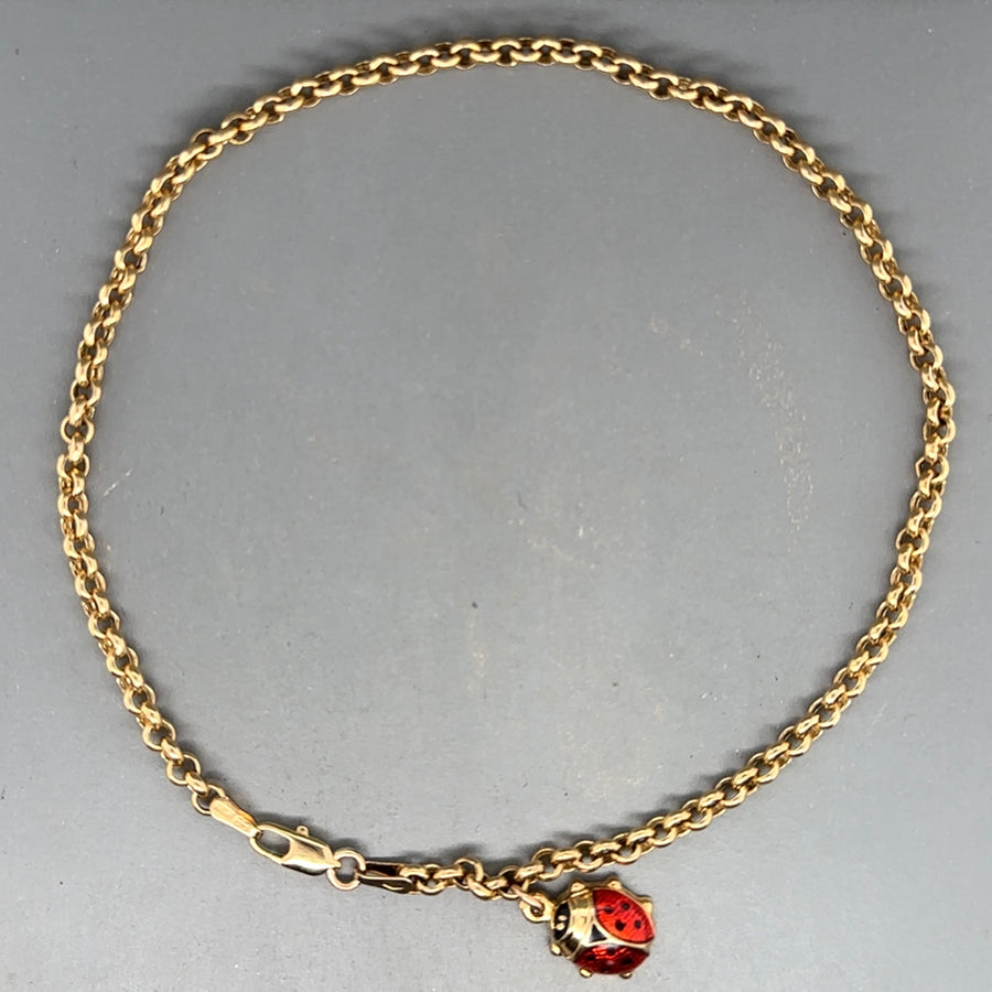 9ct Yellow Gold Belcher Anklet