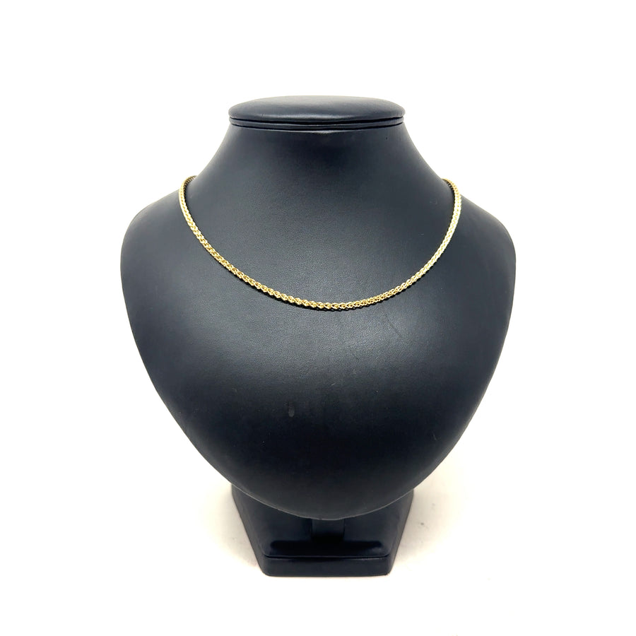 9ct Yellow Gold Fancy Link Chain (20")