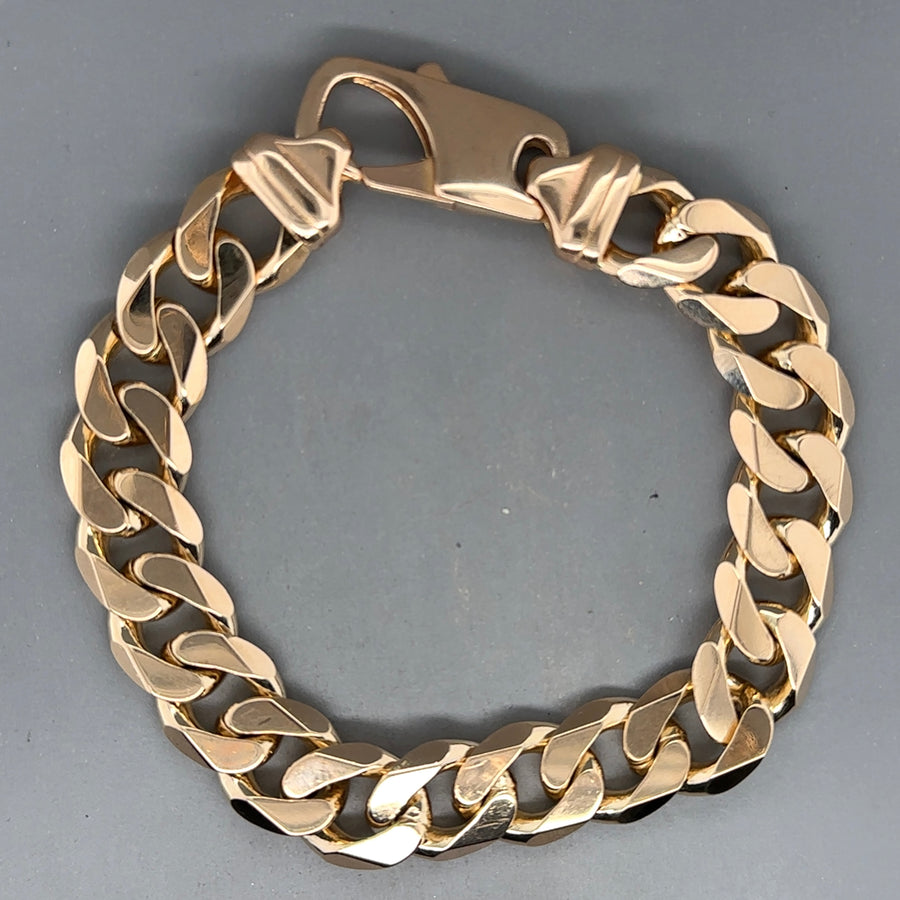 9ct Yellow Gold Curb Bracelet