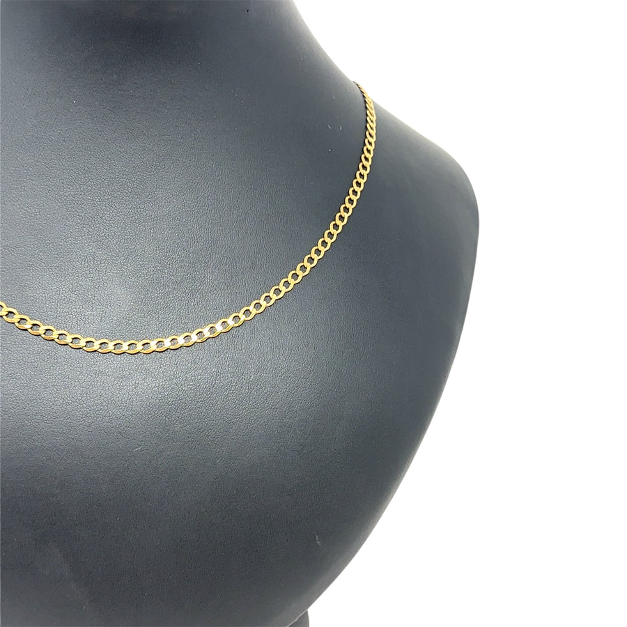 9ct Yellow Gold Curb Chain (20")